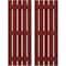 Ekena Millwork Americraft 5-Board, 3 Batten Exterior Real Wood Spaced Board-n-Batten Shutters, ARW401SB519X77MRH, PR ARW401SB519X77MRH - alternate 1